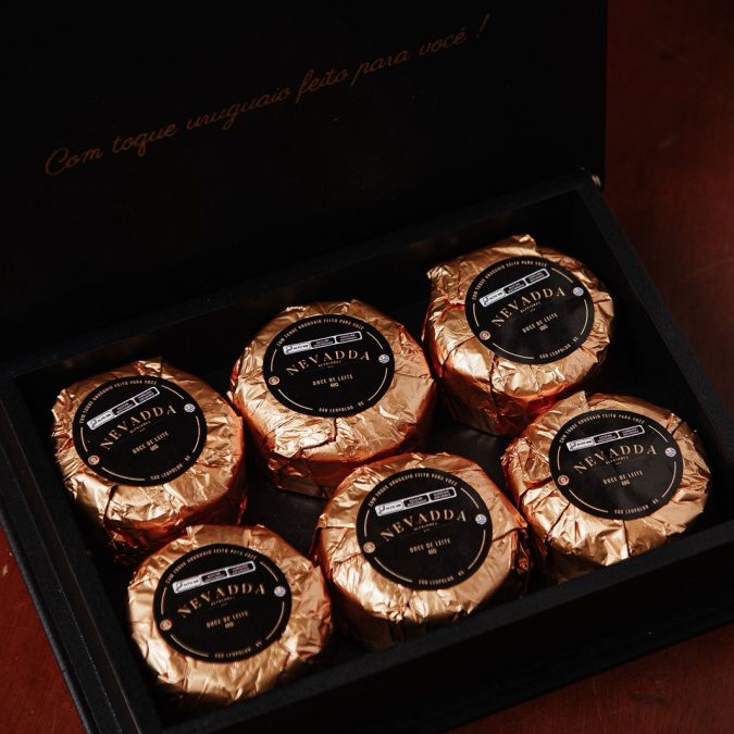 Caixa Madeira – 6 Alfajores